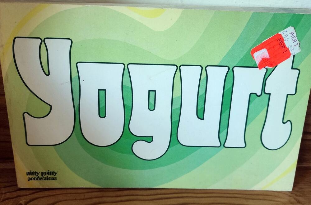 Yogurt Susan Mintz 1978 Illustrated Cookbook Nitty Gritty Productions Vintage
